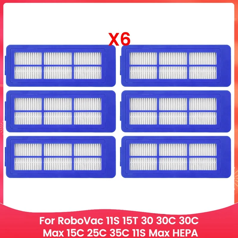 

Комплект HEPA-фильтров, фильтры для пылесоса Eufy для Robovac 11S 15T 30 30C 30C Max 15C 25C 35C 11S Max Комплект HEPA