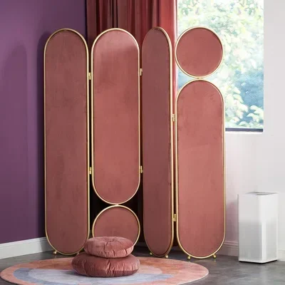 

yj15 Simple screen modern Nordic partition decoration folding removable fabric bedroom shelter home