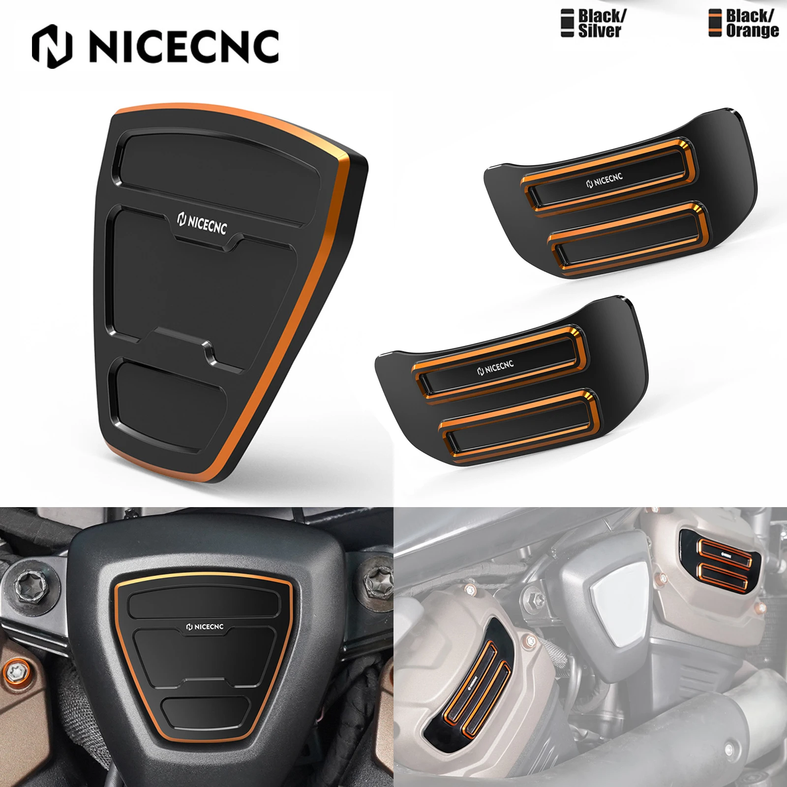 

For Harley Sportster S RH1250S 2021-2024 NICECNC Cam Sprocket Medallions/V-Side Cover Pan America 1250 Special RA1250S 2021-2024