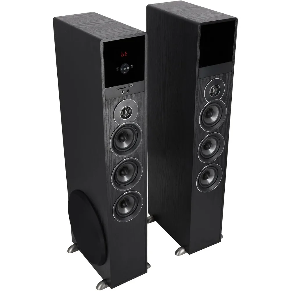 نظام مكبر صوت برج المسرح المنزلي 1000 وات يعمل بالبلوتوث USB SD FM مع جهاز تحكم عن بعد للكاريوكي - تصميم مبتكر #1