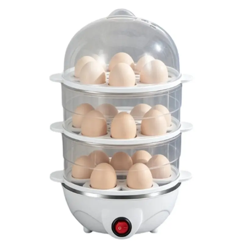 

【Great Sale】US Plug Multifunctional Electric Egg Boiler Steamer Cooking Breakfast Machine Double Layer Decker Egg Cooker