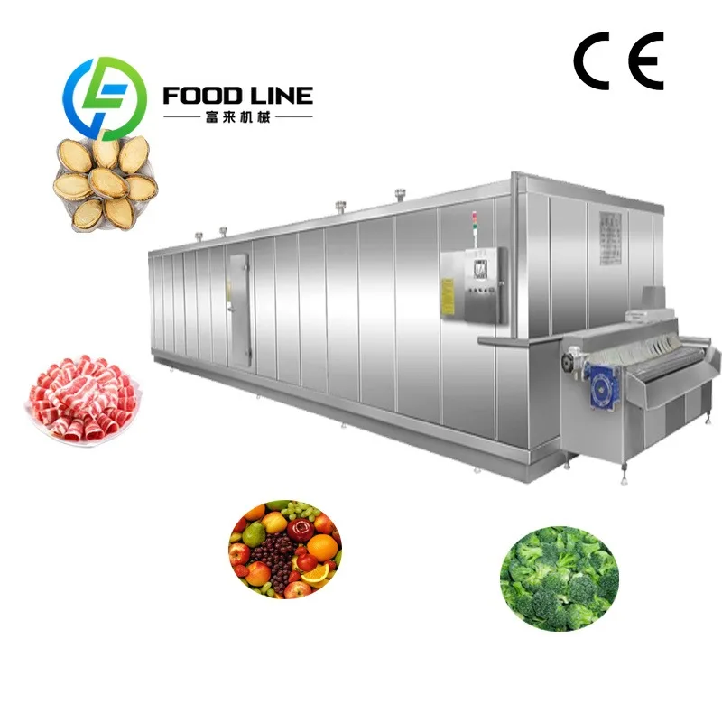 Industrial Blast Freezer Tunnel Dustproof Sealed Cabinet Prevents Workshop Powder Contaminating Internal Blast Cooling Component