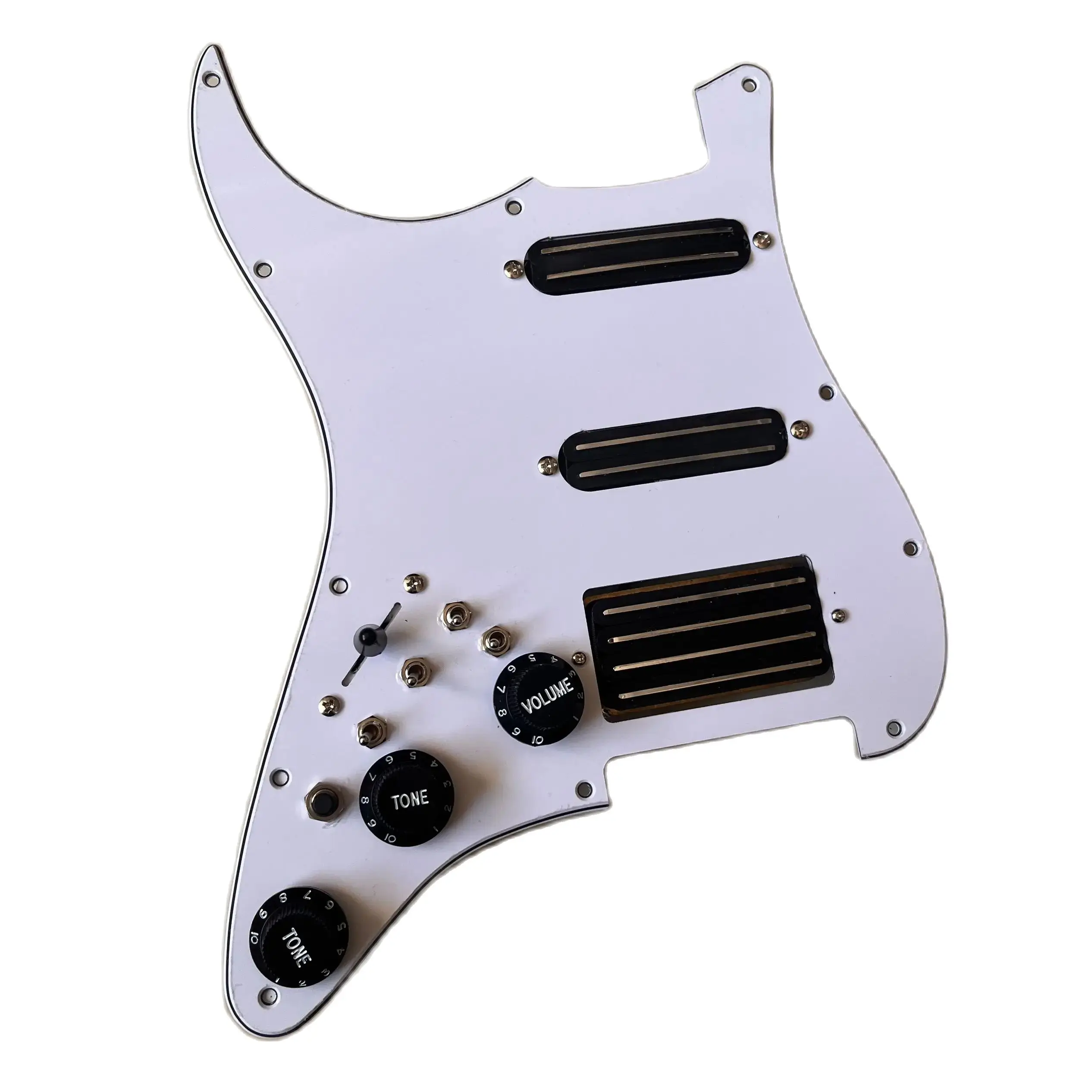 

SSH Upgrade Prewired Pickguard Pickups Multifunction Switch Hot Rail High Output Pickups Professional Guitar Parts