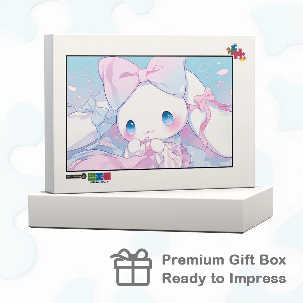 귀여운 Cinnamoroll DIY 퍼즐 클래식 Sanrio 캐릭터 직소 퍼즐 여러 크기 대형 퍼즐 보드 게임 몬테소리 어린이 장난감
