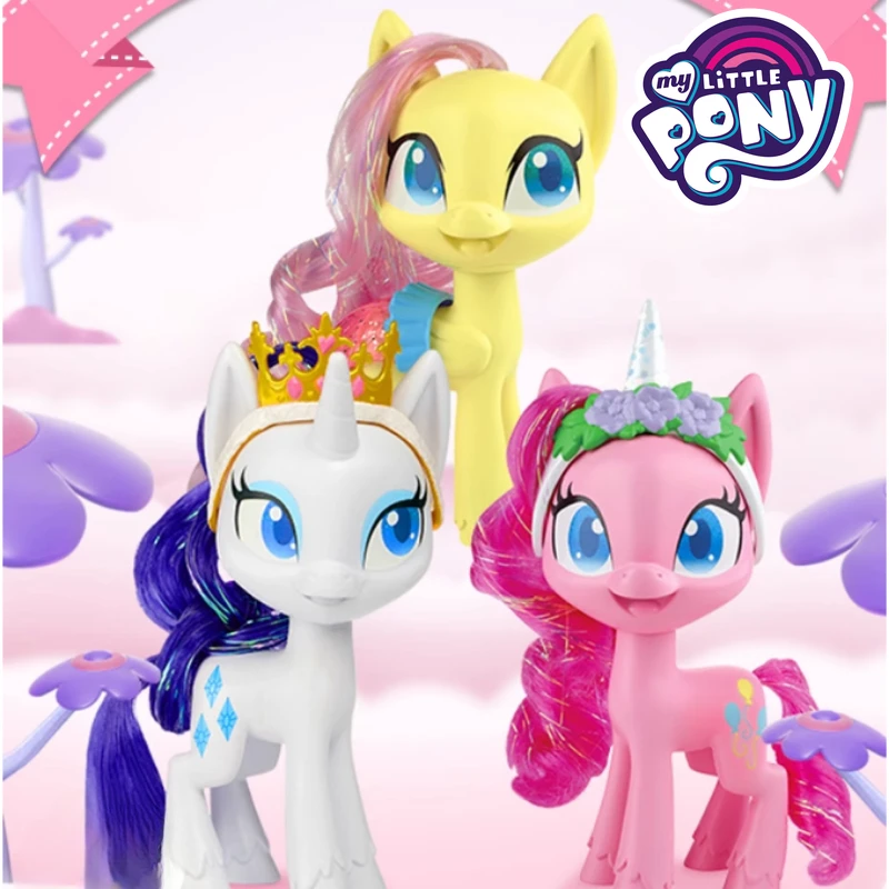 

Hasbro Genuine Original My Little Pony Magic Bottle Series Anime Figures Pinkie Pie Fluttershy 13cm Ornament Toy Collect Model