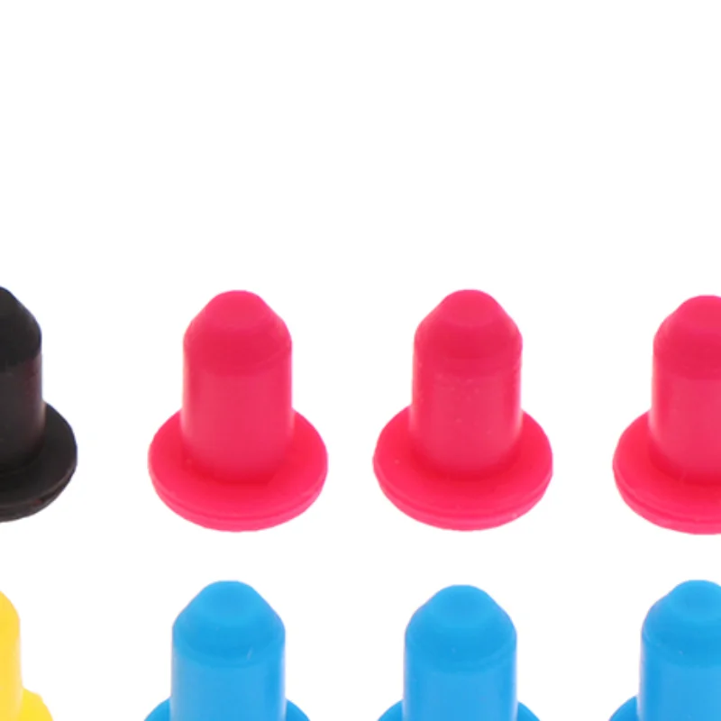 10pcs Random 4mm High elastic Refitting tool ink cartridge Fixed printer accessories rubber seal silicone plug