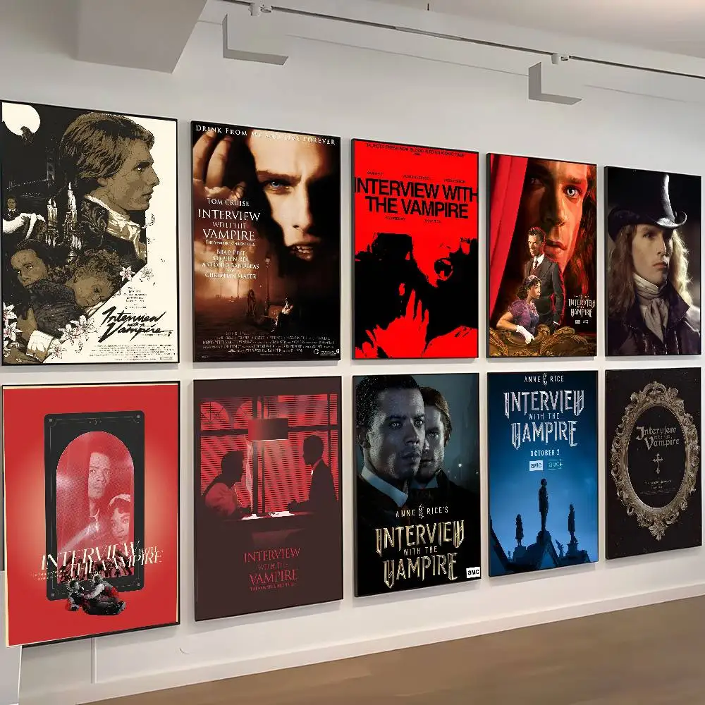 Entrevista con el vampiro, póster clásico Vintage, impresión en papel, hogar, sala de estar, dormitorio, entrada, Bar, restaurante, cafetería, arte