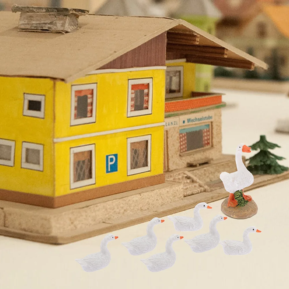 

22 Pcs Adorable Miniature Figurines Adornments DIY Accessory Duck Decorations Moss Micro Landscape Statues Playhouse
