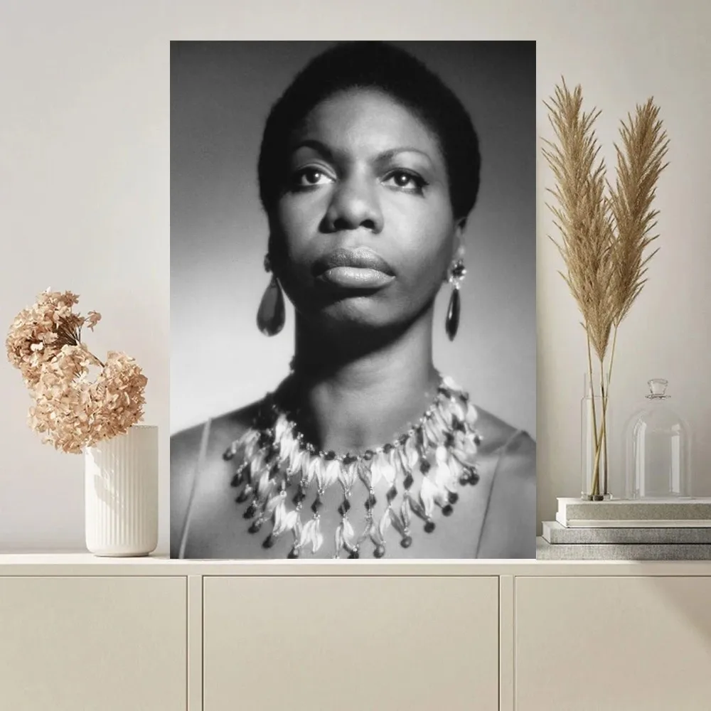 Nina Simone Singer Poster Paintings on The Wall Picture for Living Room Interior Painting Room Decoration