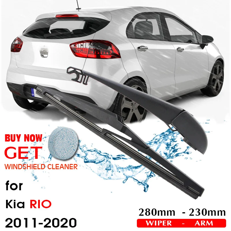 Car Wiper Blade Rear Back Window Windscreen Windshield Wipers Auto Accessories For KIA Rio Hatchback 230mm 2011-2020