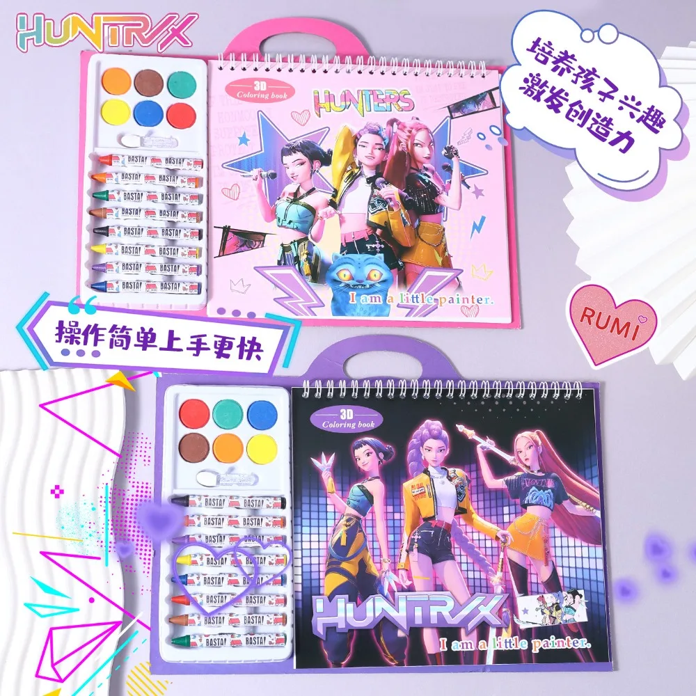 K-POP Demon-Hunters Anime Coloring Book, 3