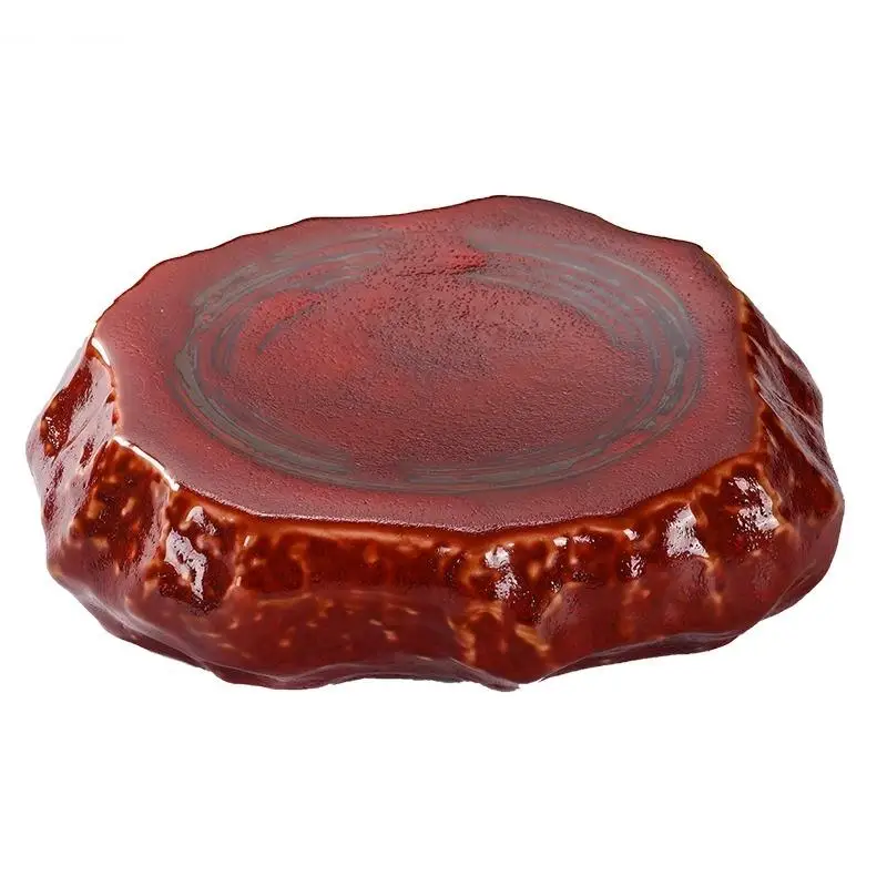 Stone Pattern Ceramic Dinner Plate Sushi Sashimi Dessert Plates Snack Restaurant Specialty Tableware view 6