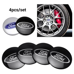 56mm Car Wheel Center Cover Hub Caps Badge Stickers For Ford ST Mondeo Fiesta Focus Mustang Foose Kuga Tierra Fiesta Shelby Edge