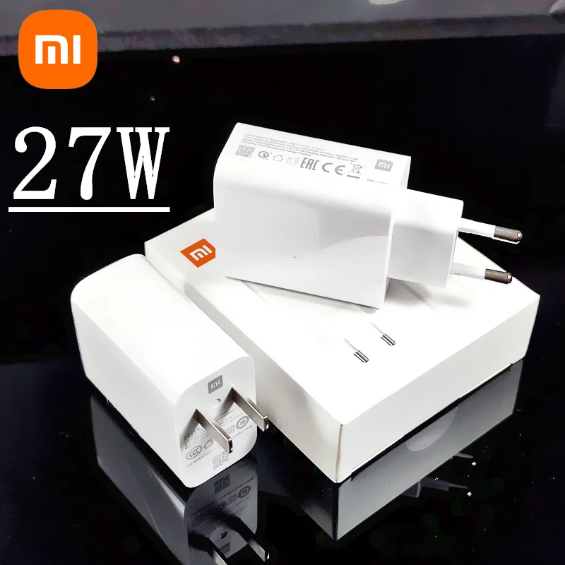 Original Xiaomi Charger 27W EU/US Fast Charge Adapter Type C Cable For Mi 9 8 SE 9T pro Redmi Note 7 K20 Pro