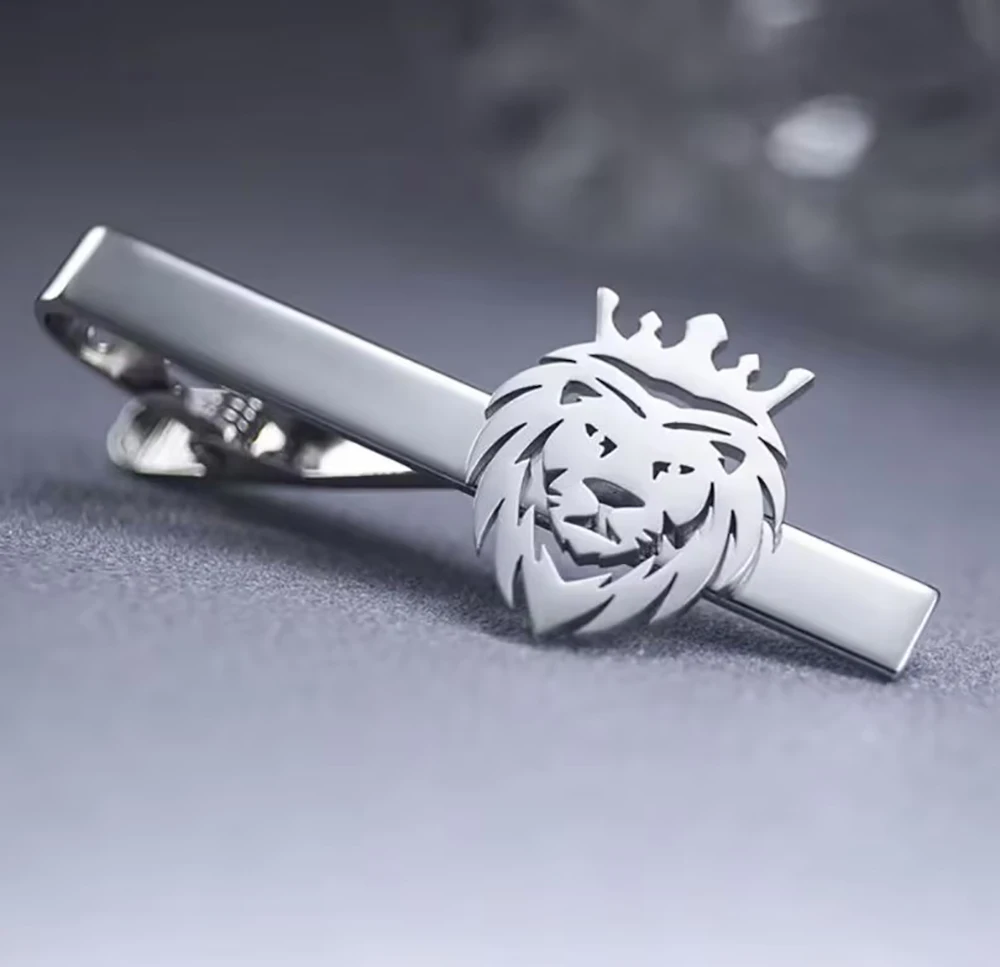 Sipuris Krawattenklammer mit individuellem Logo und Namen für Männer, Edelstahl, personalisierte Krawattenklammer mit Bild, trendiger Modeschmuck, Hochzeitsgeschenke – Detail 6
