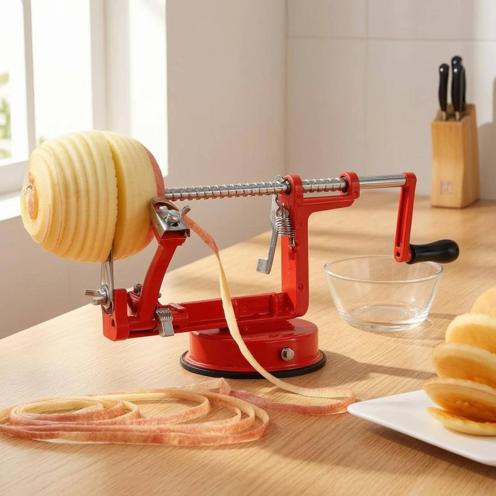Countertop Apple Peeling Tool Metal Manual Apple Peeling Tool Kitchen Tool Quick Peeling Easy to Clean