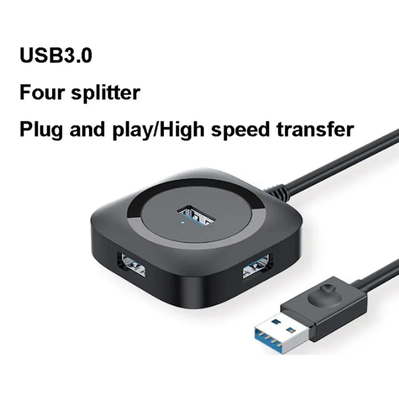 A29F-4-In-1 Usb Splitter HUB3.0 Hub One Drag Four Expansion U Disk Multi-Interface Extension Dock Splitter