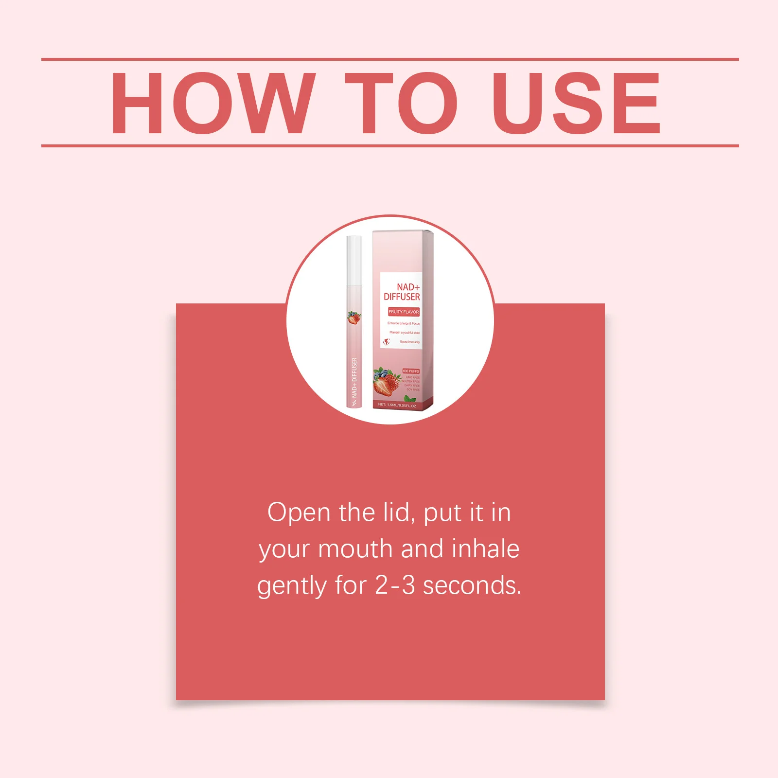 عصا الطاقة العشبية ناد + الناشر تعزز التركيز تحسين حيوية تعزيز المناعة التعب الإغاثة التنفس السلس الاسترخاء قلم الطاقة #6