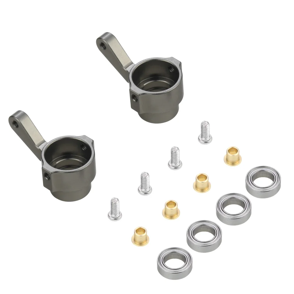 Metal Steering Cup Turn Cup Kit for WPL C14 C24 C34 C44 B14 B1 B16 B24 B36 MN D90 D91 MN99S RC Car Parts,Titanium