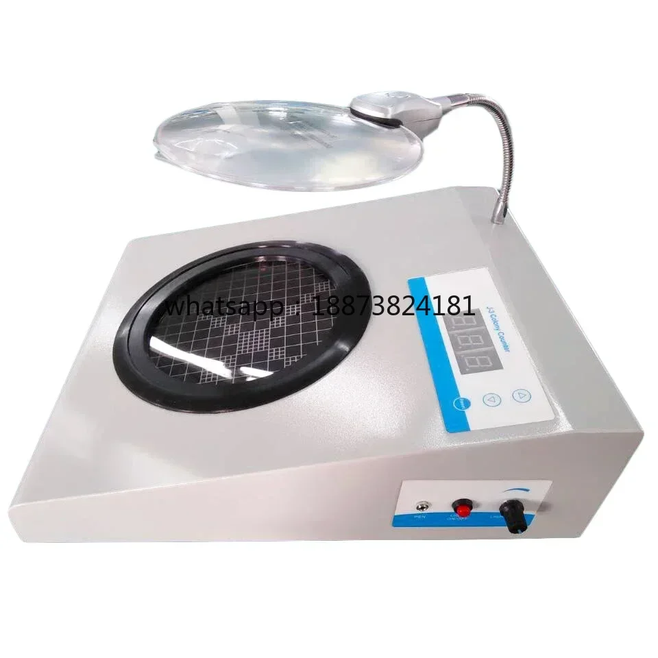 Hot Sale Laboratory Automatic Bacteria Inspection Adjustable LED Light Source Digital Colony Counter fast shipping