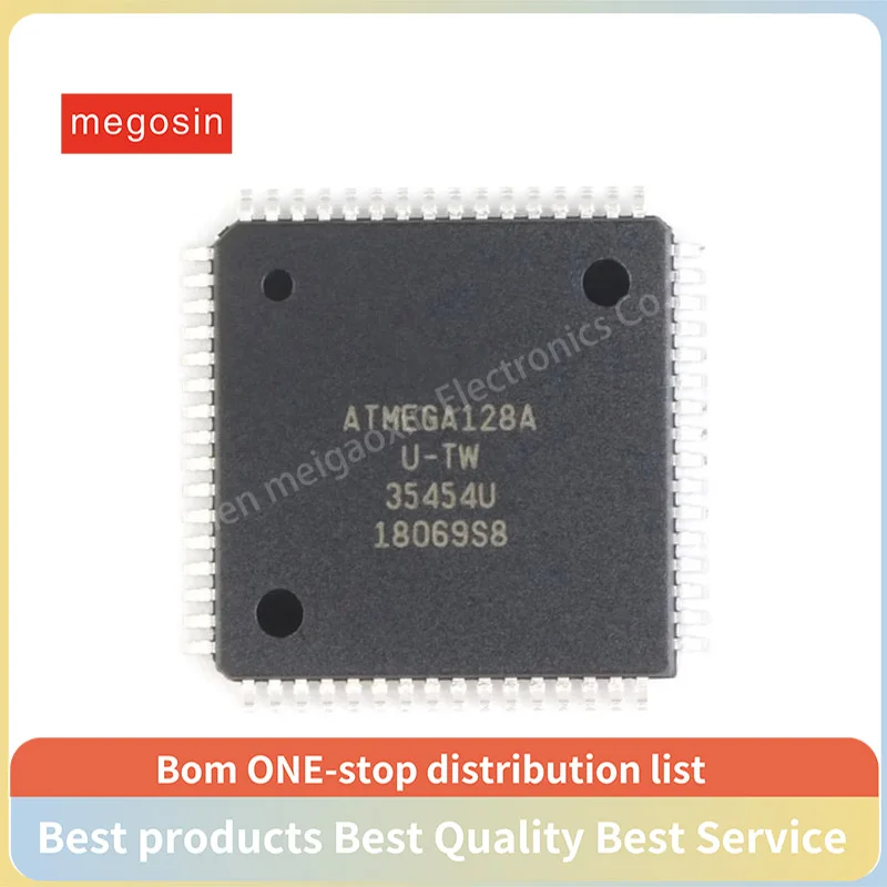 1pcs/lot ATMEGA128A-AU ATMEGA128A MEGA128A QFP64 Microcontroller chip