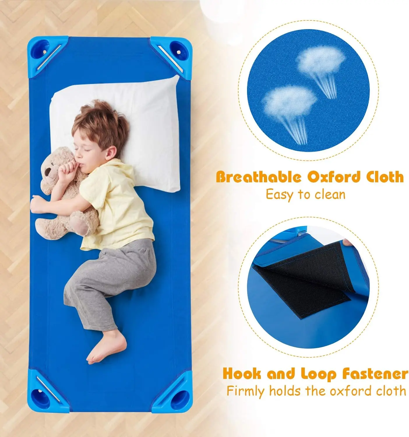 Sleeping Daycare Cots for Kids, Portable Toddler Nap Cots, 52\