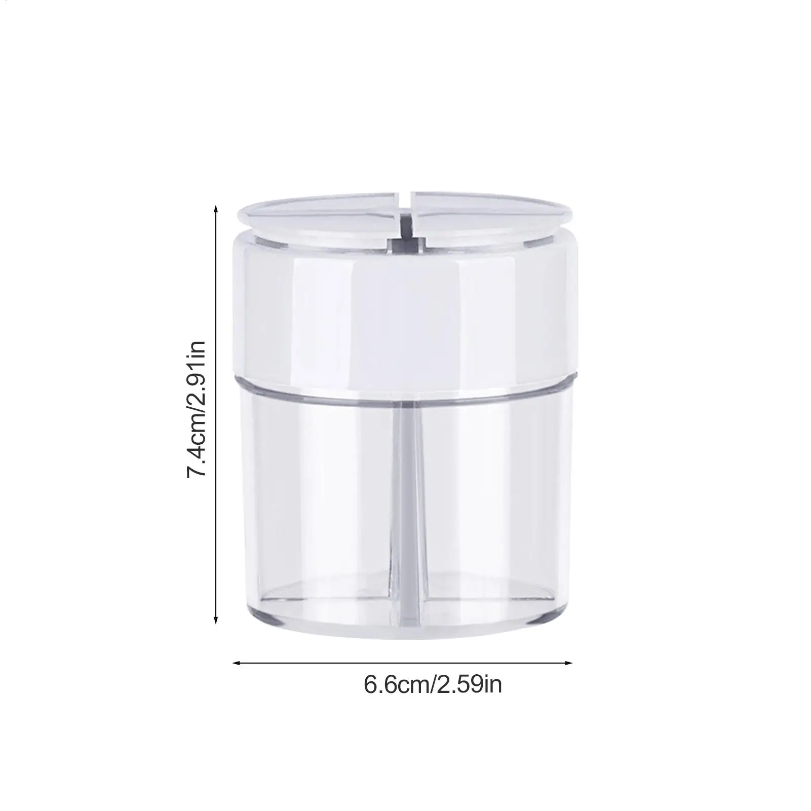 Seasoning Containers Clear Salt Container With Lid holes Easy to clean Kitchen Utensils for Camping Picnic barbecue Cooking view 6