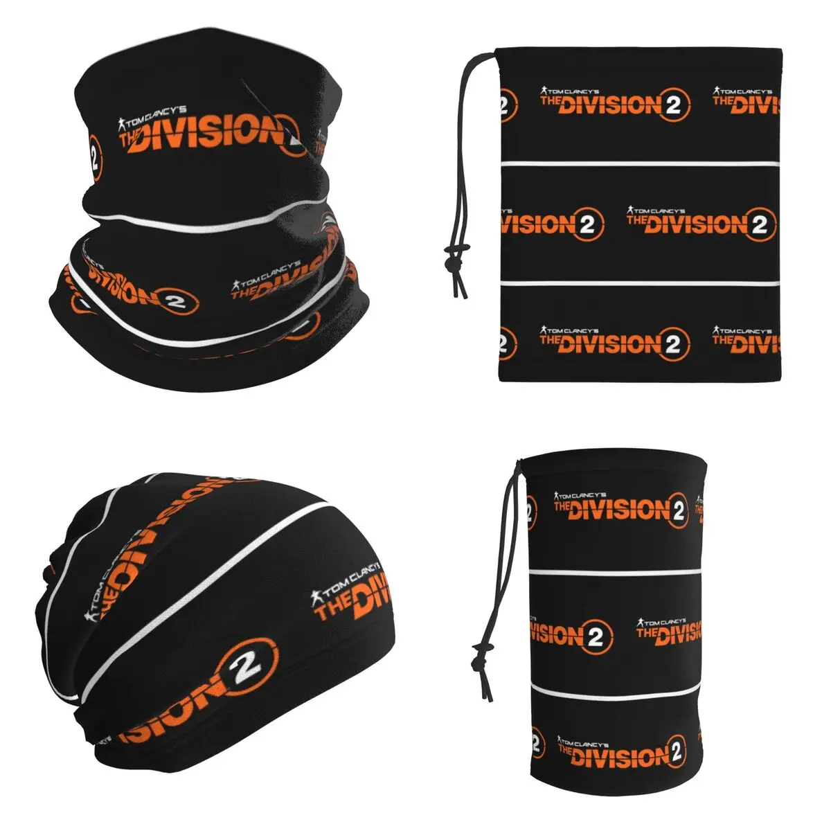 Tom Clancy's The Division 2 Bandana Neck Cover Printed Mask Scarf Riding Headband For Men Women Adult Breathable