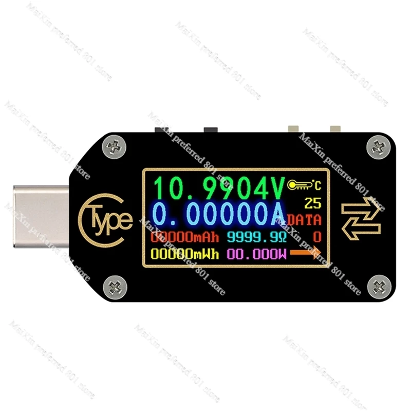 

Цифровой USB-мультиметр Rd Tc66, вольтметр-амперметр с разъемами Type-C и Pd, с зарядным устройством