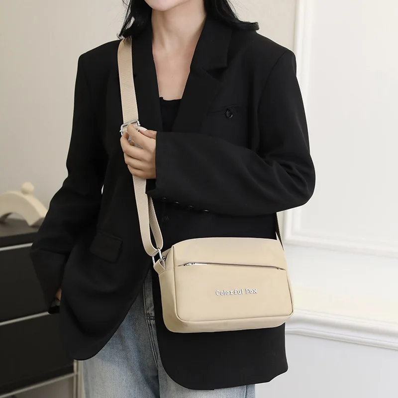 Bolso cruzado japonés de varias capas para mujer, bandolera de lujo, informal, Horizontal, para teléfono móvil, mini bolso, 2024