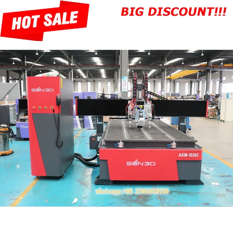 

3D Woodworking Machinery 4X8 ATC Carving Router CNC Digital Cutting Machine Oscillating Knife Cutting Machine