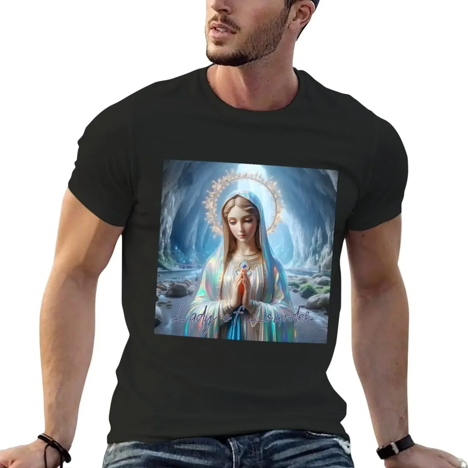 Lady of Lourdes T-Shirt Aesthetic clothing oversized graphic tee vintage t shirts vintage clothes mens clothes