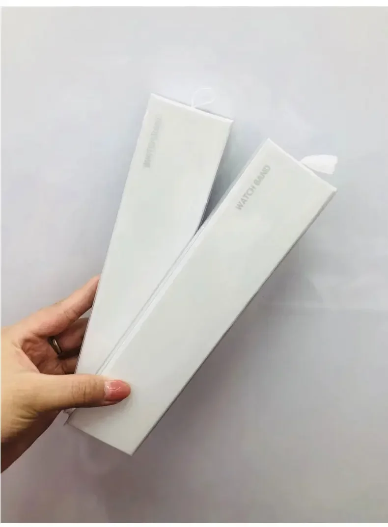 Simple Watch Strap Box Case for Apple Watch Band 9 8 7 6 5 4 3 Box Paper Pack 38/40/42/44MM for iWatch series Band 20MM 22MM