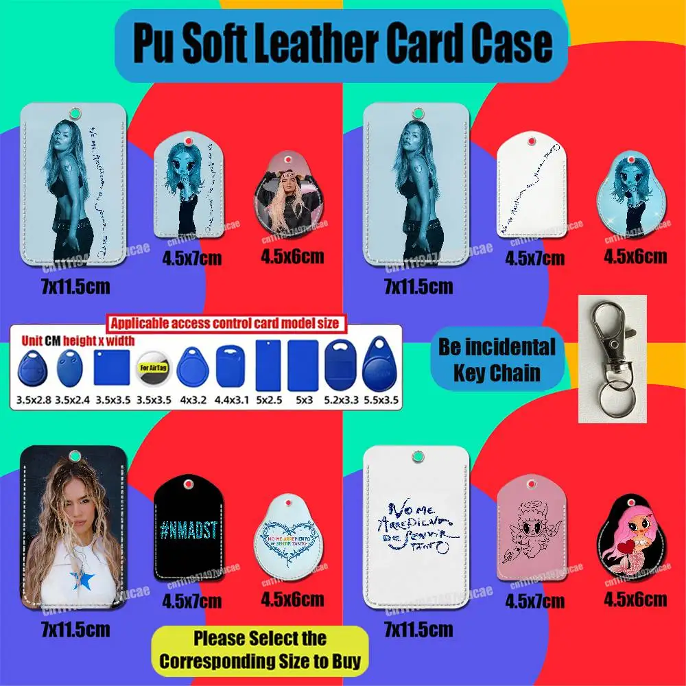 For Karol G No Me Arrepiento de Sentir Tanto For AirTag Case Card Holder Sleeve ID Credit Bank Access Badge For Air Tag Case