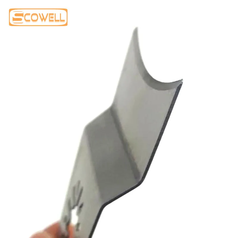 5PCS In Acciaio Inox Curvo Oscillante Strumenti Raschietto Pala Coltello Piega Offset Scrabble Lama del Coltello FAI DA TE Multimaster Utensili Elettrici
