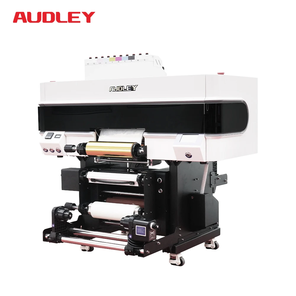 

AUDLEY 1 Year Warranty New F1080-A1 Head 30cm Automatic UV DTF Printer Gold Foil Laminator For Multicolor Card Logo