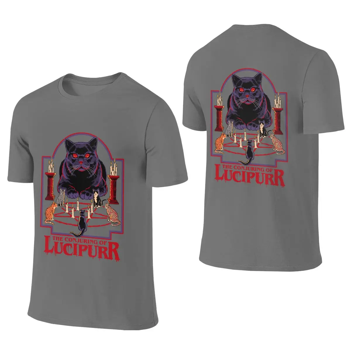 Lucipurr Skin-Friendly Reversible T-shirt Original Niche Light Color Schemes Tees