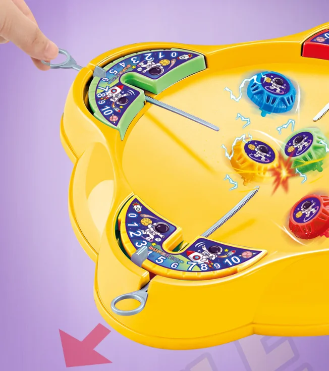 Kids Gyro Battle Arena Game Set, Pull String Spinning Top, Multi-player Parent-child Interactive Desktop Toy