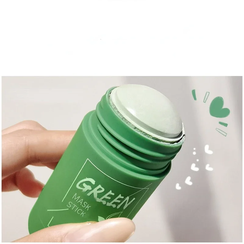 1 Stuks Cleansing Groene Stok Groene Thee Masker Zuiverende Klei Stok Masker Olie Controle Anti-Acne Aubergine Whitening Huid zorg Gezichtsmasker