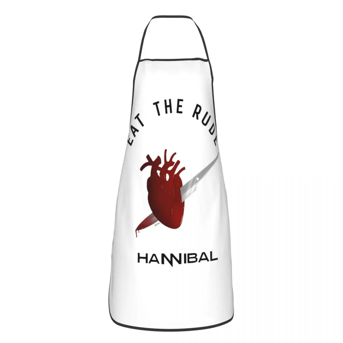 Eat The Rude - Hannibal Apron Chef Cooking Baking Tablier Waterproof Bib Kitchen Cleaning Pinafore for Women Men Painting