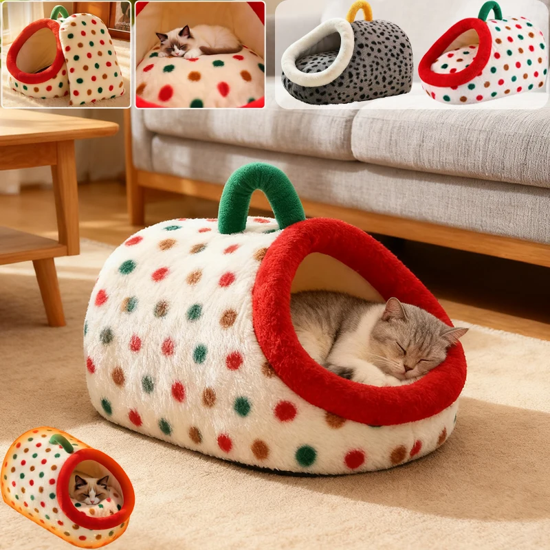 

2026 New Cat Handheld Nest Removable Winter Warm Thickened Dog Kennel for Small Medium Larger Dog Cat Accessories katzenzubehör