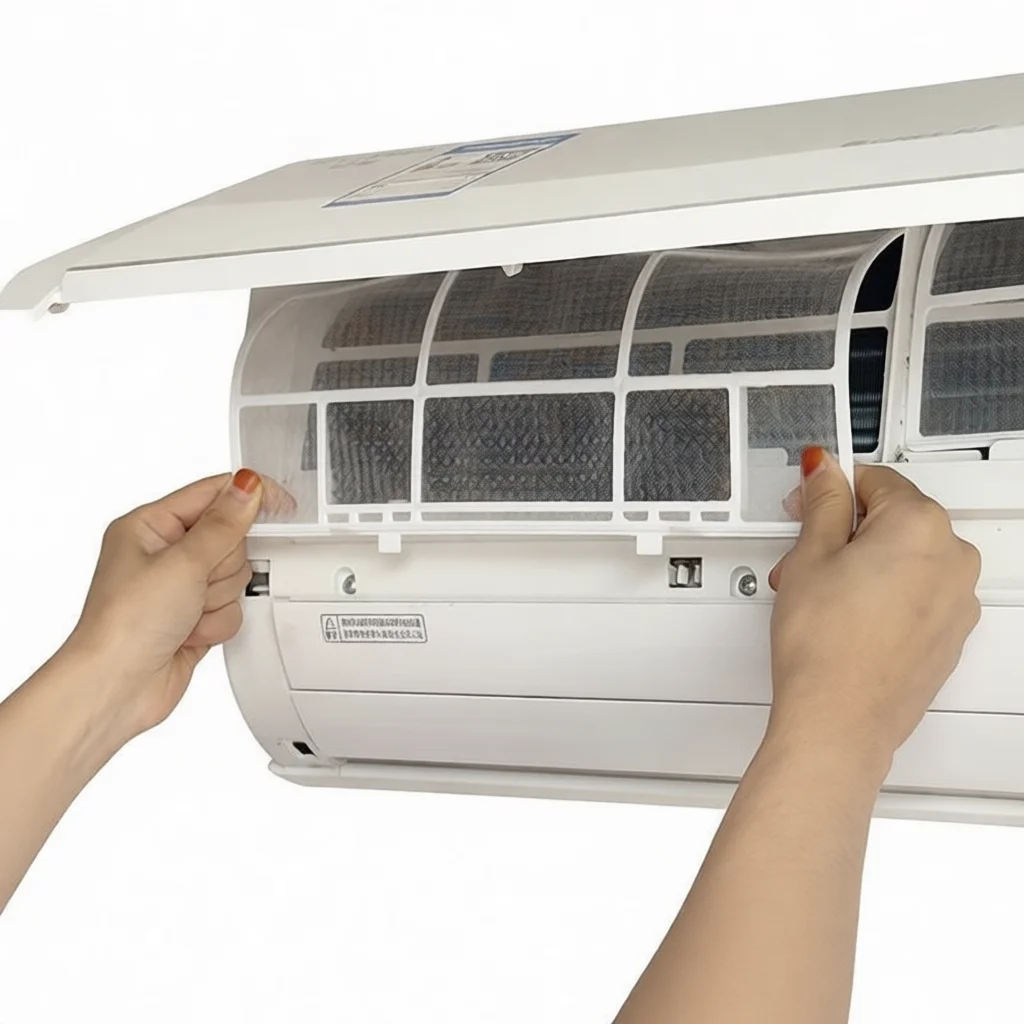 Efficient Air Conditioner Dustproof Mesh Filter Compatible With Midea Indoor Unit Replacement Appliance Maintenance Accessory