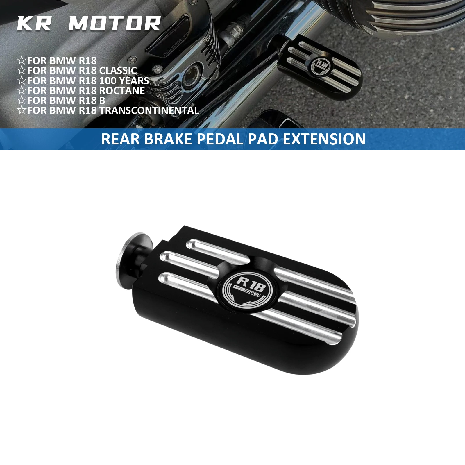 

Fit For BMW R18 Classic 100 Years R18B Roctane Transcontinental Motorcycle Brake Enlarger Lever Shift Gear Extension Accessories