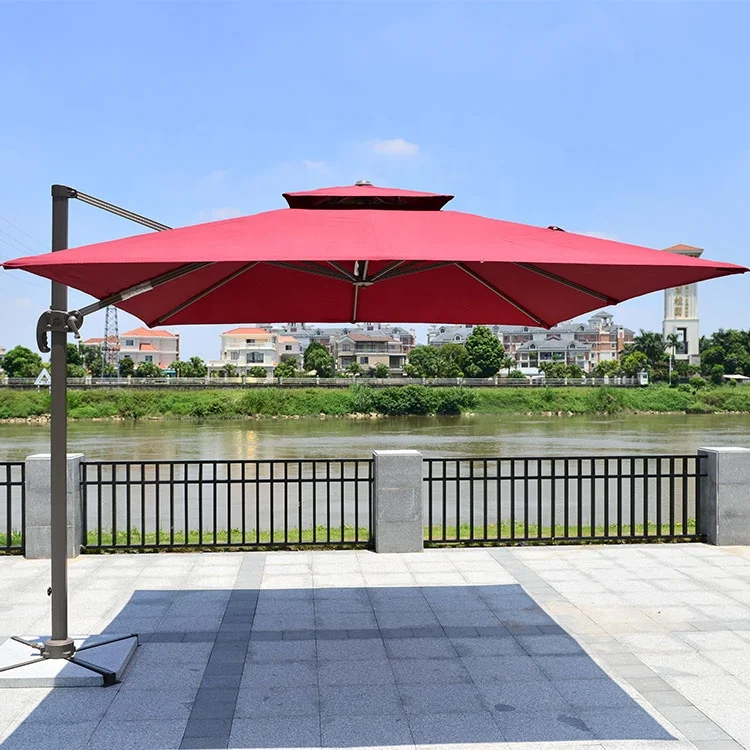 

Parasol De Jardin 3m Polyester All Metal Cantilever Patio Umbrella Outdoor Parasols 20ft Big Large Sombrillas Para Jardin