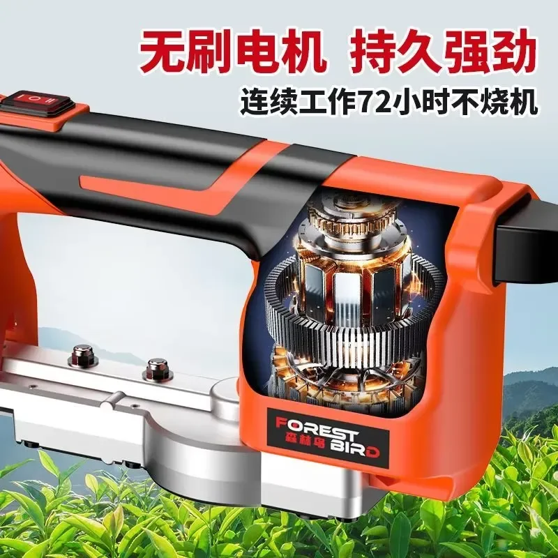 Electric Hedge Trimmer Cordless Rechargeable Lithium Battery Powered Garden Tool for Shrubs Bushes and Topiary Precision