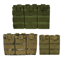 1000D Tactical Magazine Pouch Double/Triple/Quadruple Mag Pouch Airsoft Ak 7.62/5.56mm M4 Ar Rifle Hunting Accessories