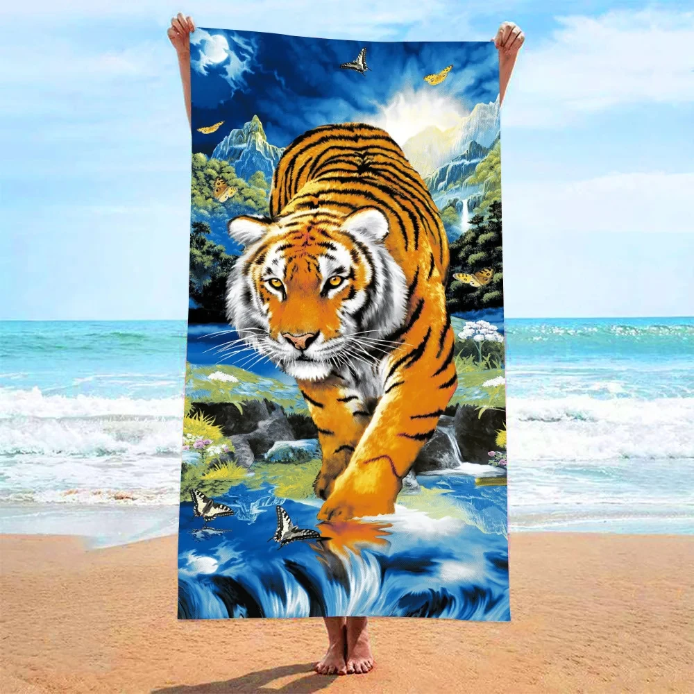 

Custom 3D Beach Towel 2024 New Polyester Square Customization Microfiber Outdoor Living Room Home Decor Swimming Gifts Vacation