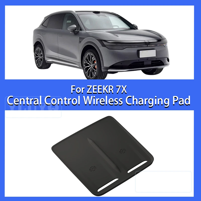

For ZEEKR 7X Center Console Wireless Charging Cover Silicone Anti-slip Pad Interior Panel Trim Set Car Interior Accessories
