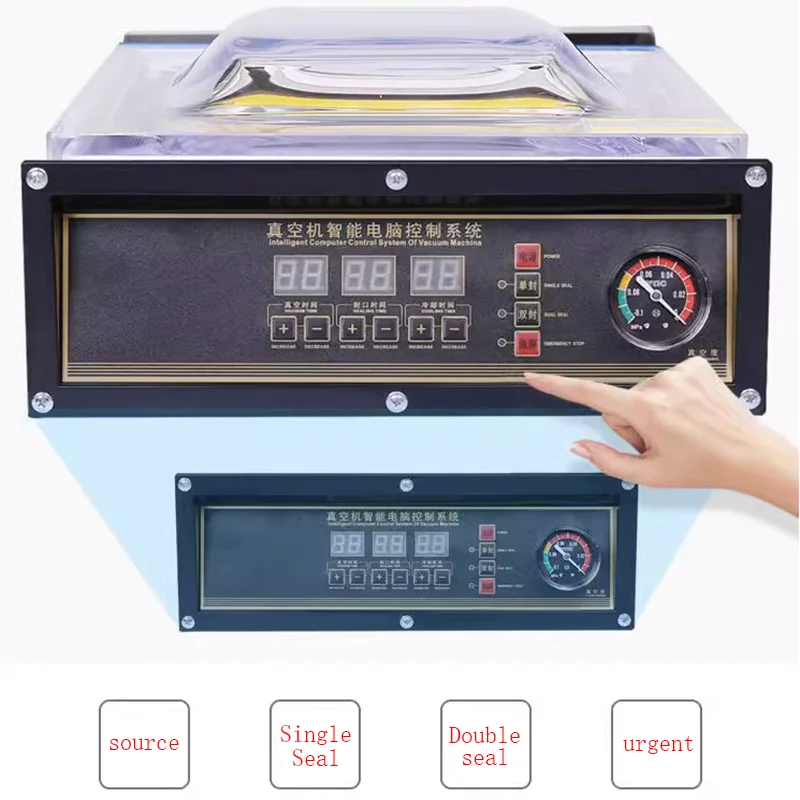 Food Vacuum Machine Sealer Packing Machine Wet and Dry Commercial Home Fully Automatic Small Vacuum Compressor Bag Sealer