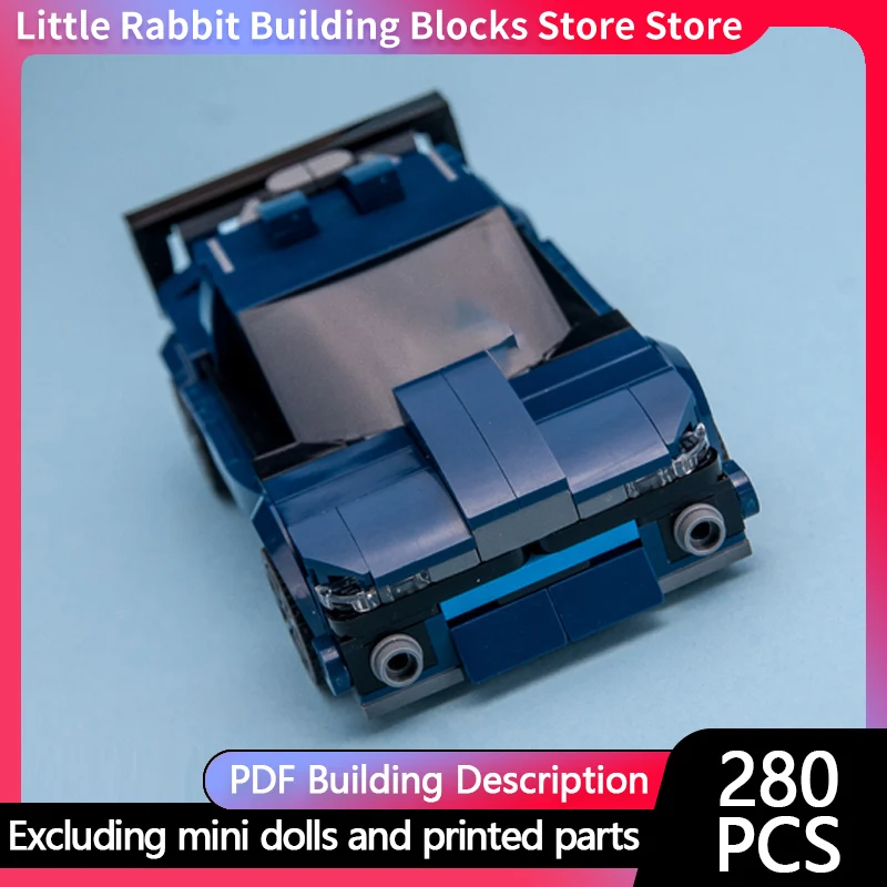 Speed Racing Car Model MOC Building Bricks Rally Racing Car Modular Technology Children Holiday Gifts Assemble Toys Suit